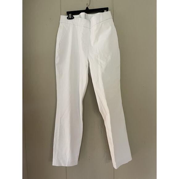 SPANX Women's On-the-Go Ankle Slim Straight Pant Pull On White M - Picture 2 of 4